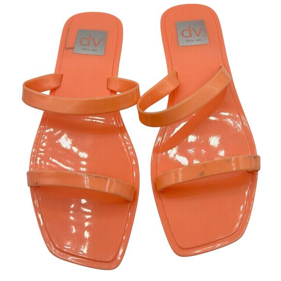 DV Dolce Vita Women's Sunshine Jelly‎ Slide Sandals Size 7 - Picture 4 of 10